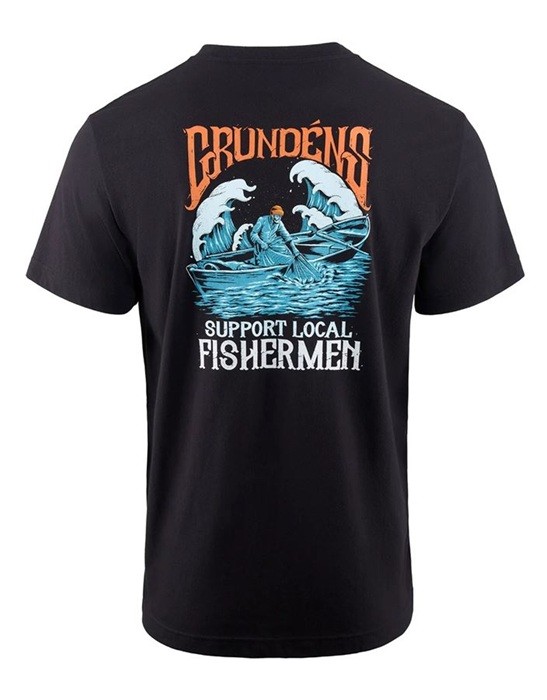 Majica Grundéns Support Fishermen SS T-Shirt Black