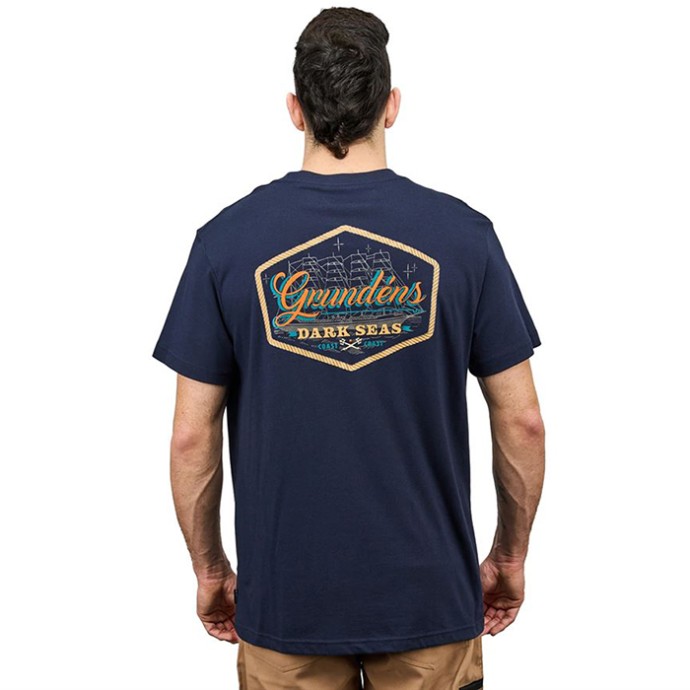 Majica Grundéns Support Guides SS T-Shirt - Dark Navy