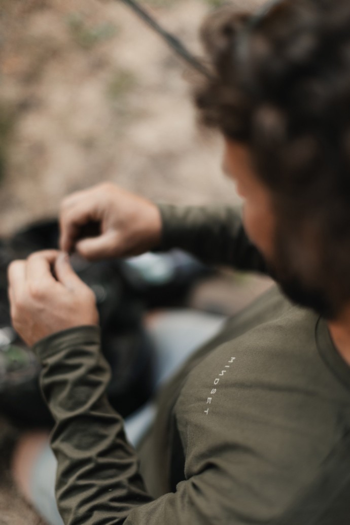 Majica Korda Mindset Minimal LS Tee Dark Olive