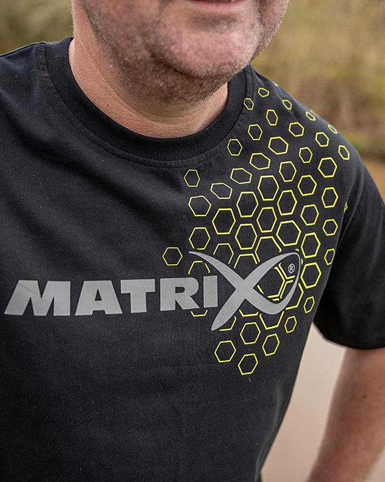 Majica Matrix Hex Print T-Shirt Black
