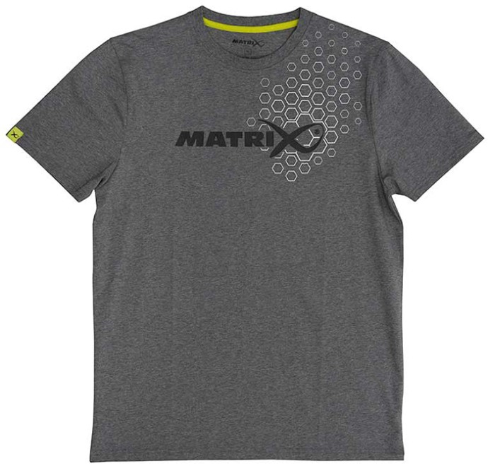 Majica Matrix Hex Print T-Shirt Grey Marl