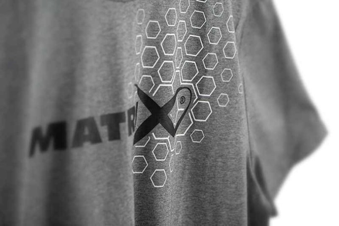 Majica Matrix Hex Print T-Shirt Grey Marl