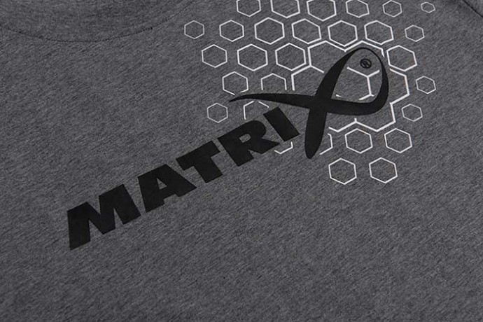 Majica Matrix Hex Print T-Shirt Grey Marl