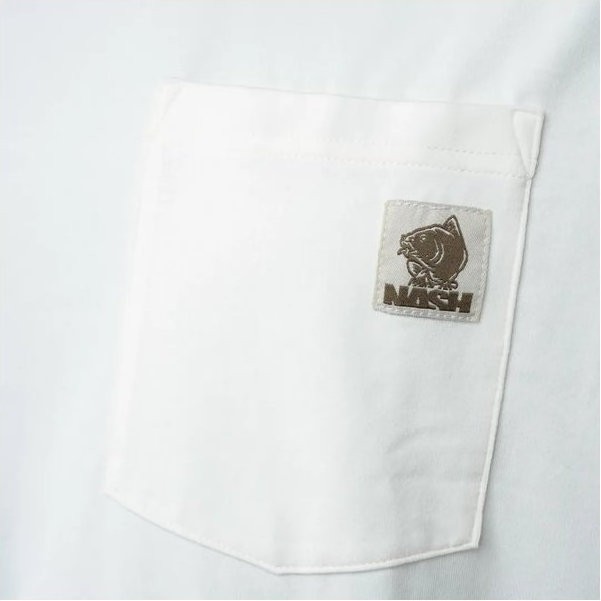 Majica Nash Make It Happen Badge Pocket T-Shirt Ecru