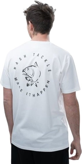 Majica Nash Make It Happen Carp Logo T-Shirt Ecru