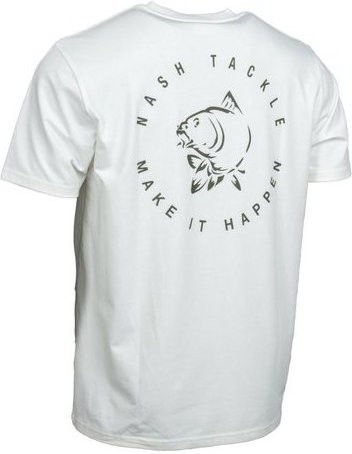 Majica Nash Make It Happen Carp Logo T-Shirt Ecru