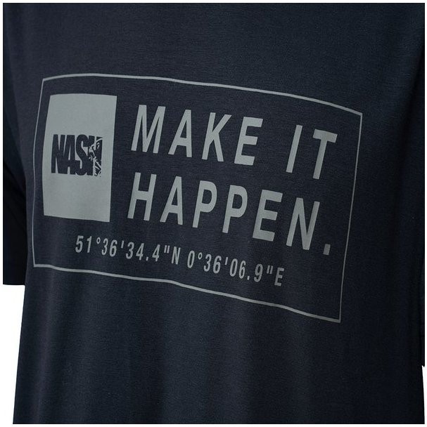 Majica Nash Make It Happen Coordinates T-Shirt Black