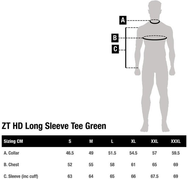 Majica Nash ZT HD Long Sleeve T-Shirt Green