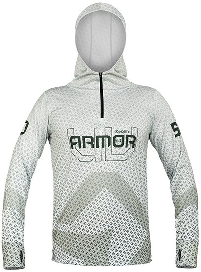 Majica s kapuljačom Delphin UV Armor 50+ Olive
