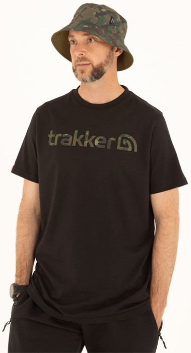 Majica Trakker CR Logo T-shirt Black Camo