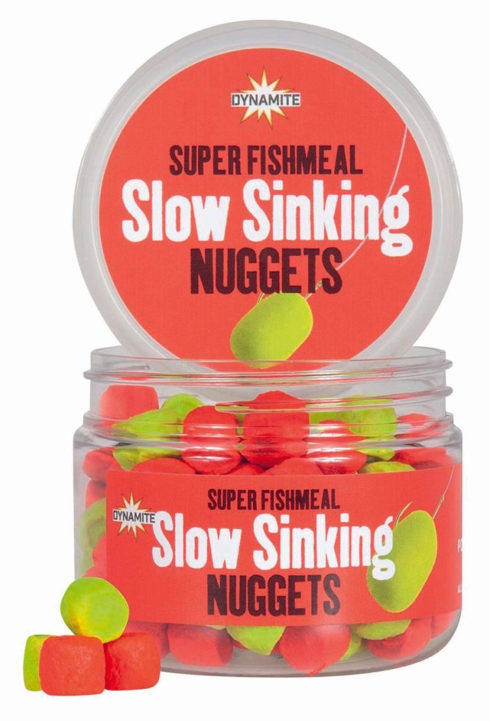 Mamac u preljevu Dynamite Baits Super Fishmeal Nuggets Slow Sinking 45g