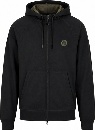 Mikina Fox Collection Zipped Hoody - Black