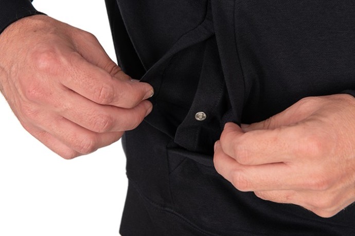 Mikina Fox Collection Zipped Hoody - Black