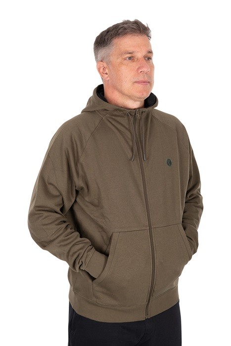 Mikina Fox Collection Zipped Hoody - Green