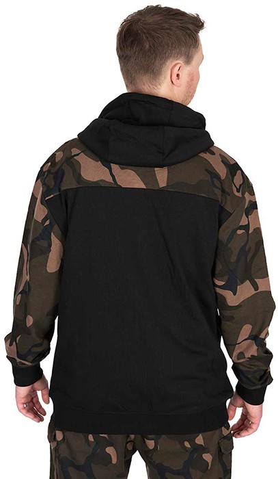 Mikina Fox LW Black/Camo Split Zip Hoody