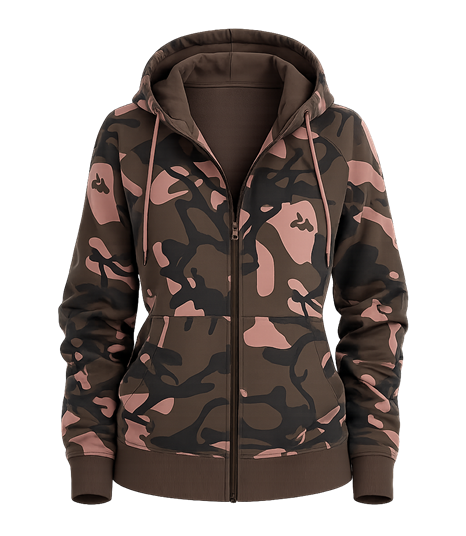 Mikina Fox Womens Zipped Camo Hoodie