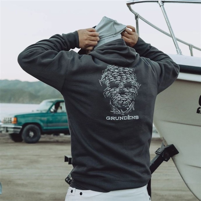 Mikina Grundéns Bait Ball Hoodie Sidro