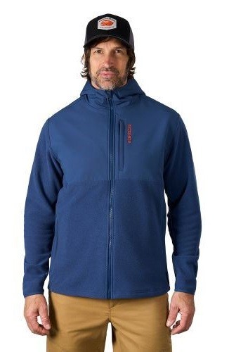 Mikina Grundéns Bering Fleece Pro Full Zip Hoodie Blue Abyss