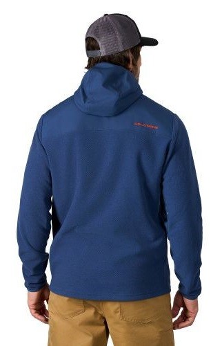 Mikina Grundéns Bering Fleece Pro Full Zip Hoodie Blue Abyss
