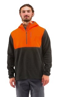 Mikina Grundéns Bering Pro 1/4 Zip Hoodie Red Orange