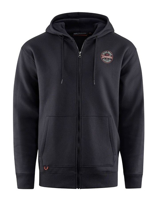 Mikina Grundéns Dark Seas X Grundens Instinctive FZ Hoodie Crna
