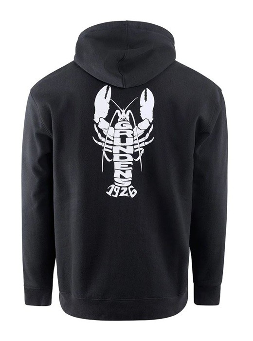 Mikina Grundéns Eat Your Words DWR HD Hoodie Crna Grafika Jastoga