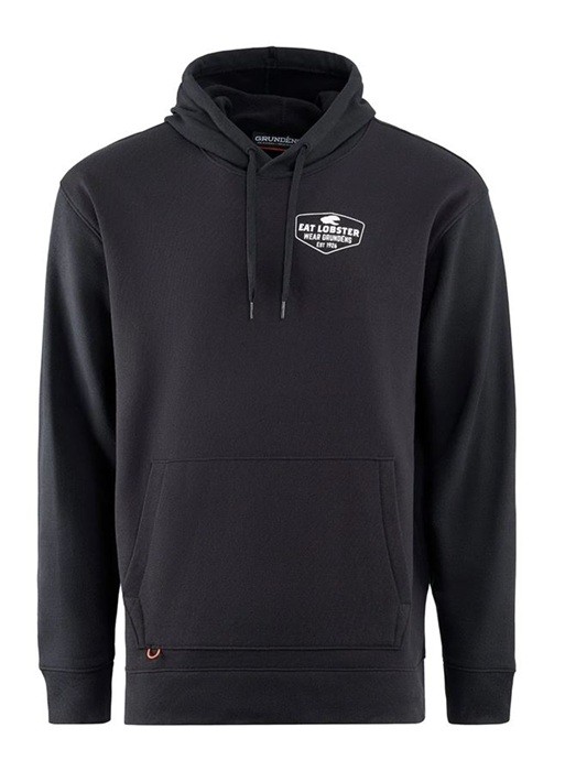Mikina Grundéns Eat Your Words DWR HD Hoodie Crna Grafika Jastoga
