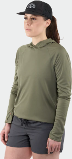 Mikina Grundéns Women's Tough Sun Hoodie Forest