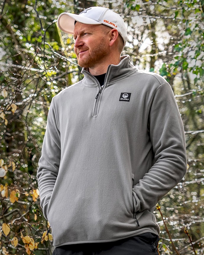 Mikina Guru 1/4 Zip Fleece Grey