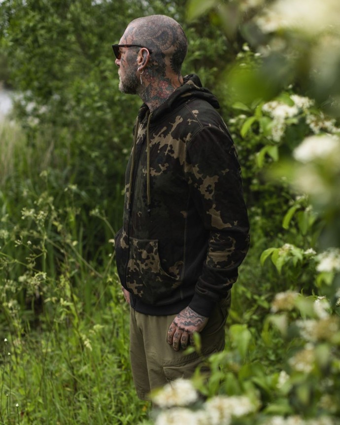 Mikina Korda Kore Olive Zip Hoodie