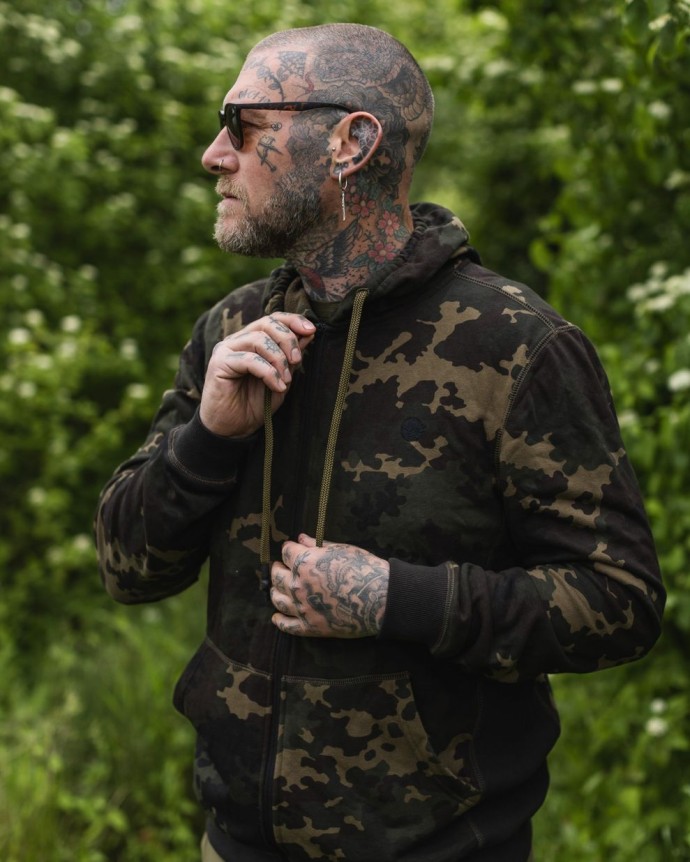 Mikina Korda Kore Olive Zip Hoodie