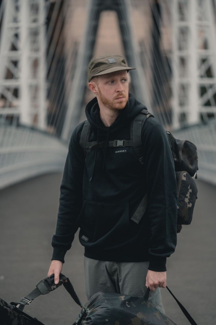 Mikina Korda Mindset Patch Hoodie Black