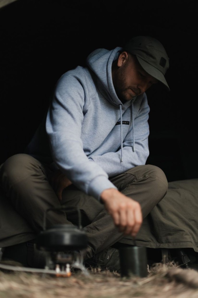 Mikina Korda Mindset Patch Hoodie Heather Grey