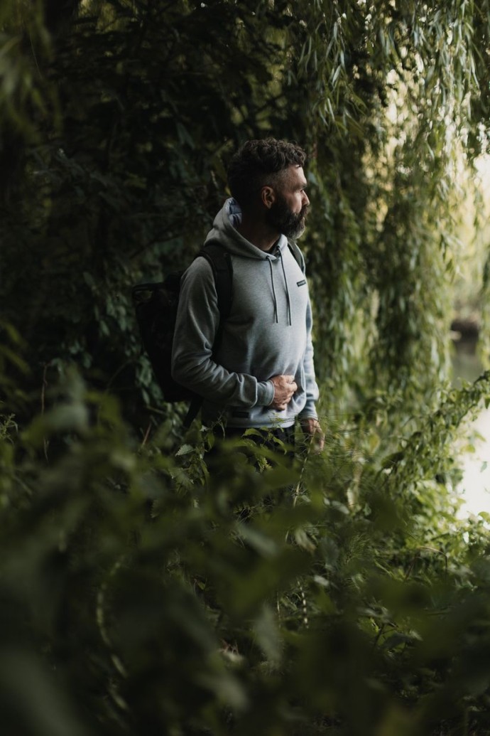 Mikina Korda Mindset Patch Hoodie Heather Grey