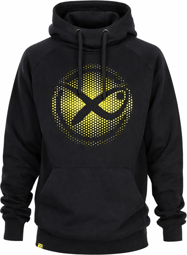Mikina Matrix Large Fade Logo Hoody - Black/Lime