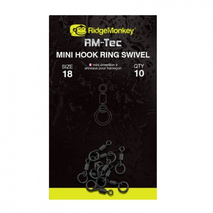 Mikro Vrtilica RidgeMonkey RM-Tec Mini Hook Ring Swivel
