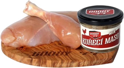 Mix - Kuřecí Maso ve Vlastní Šťávě  GOODY 77 - 170gr