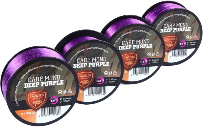 Monofilni Najlon Giants Fishing Carp Mono Deep Purple