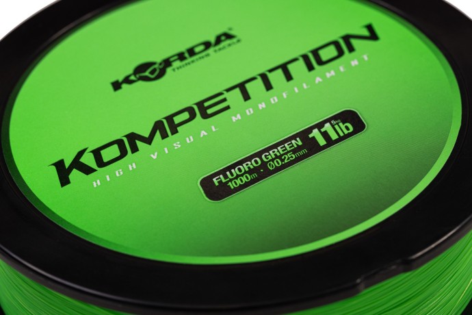 Monofilný Vlasec Korda Kompetition Fluoro Green 1000m