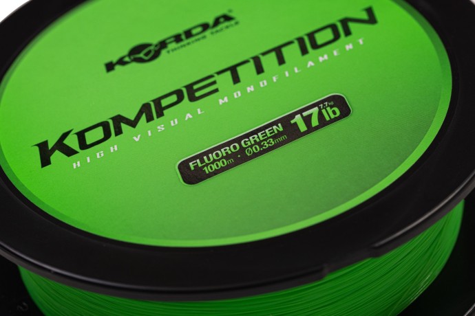 Monofilný Vlasec Korda Kompetition Fluoro Green 1000m
