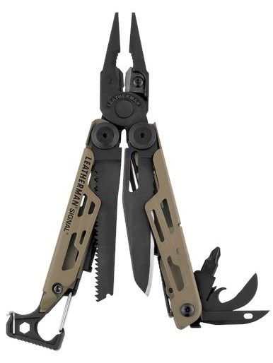 Multifunkčné Kliešte Leatherman Signal Coyote Tan