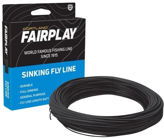 Mušičarska Upredenica Cortland Fairplay Sinking Type 2 Black Fresh/Salt WF
