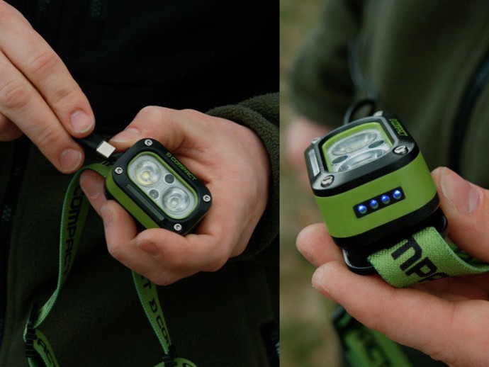 Naglavna svjetiljka Delphin Compact 3W/120lm/1200mAh