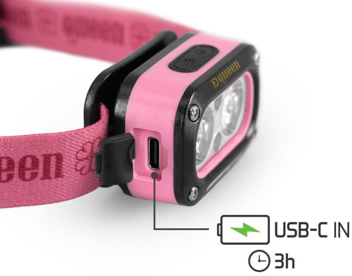 Naglavna svjetiljka Delphin Queen 3W/115lm/1200mAh