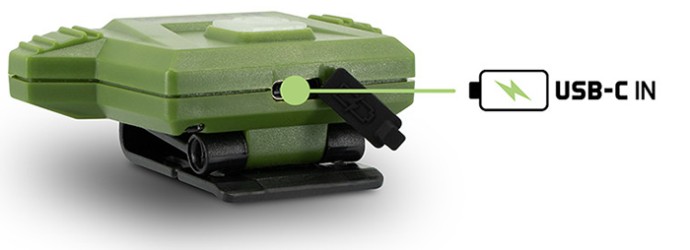 Naglavna svjetiljka Delphin Razor USB UC