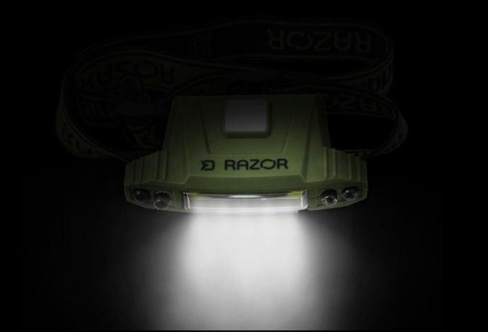 Naglavna svjetiljka Delphin Razor USB UC