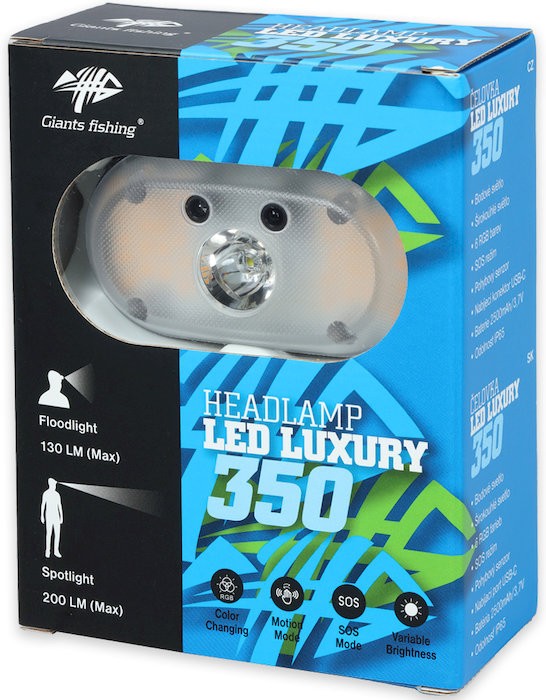 Naglavna svjetiljka Giants Fishing Headlamp LED Luxury 350