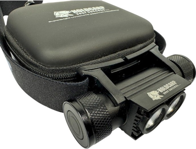 Naglavna svjetiljka Holdcarp SuperBright UV/WHITE 3350mAh Headlamp