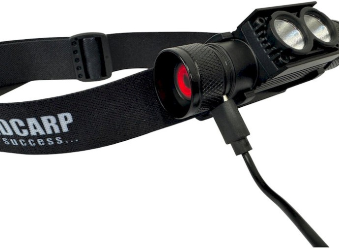 Naglavna svjetiljka Holdcarp SuperBright UV/WHITE 3350mAh Headlamp