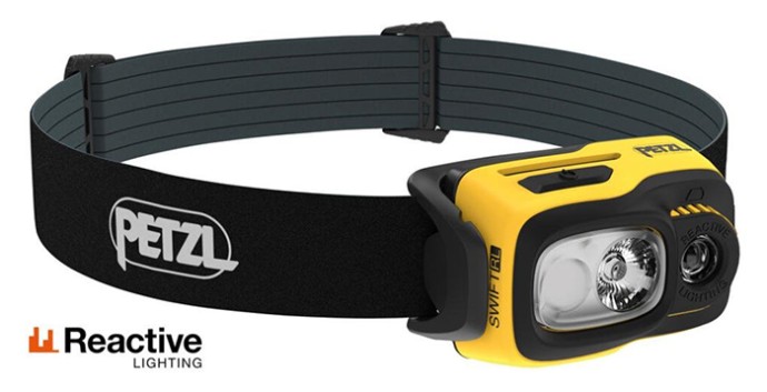 Naglavna svjetiljka Petzl Swift RL Pro 2023 Crno-žuta